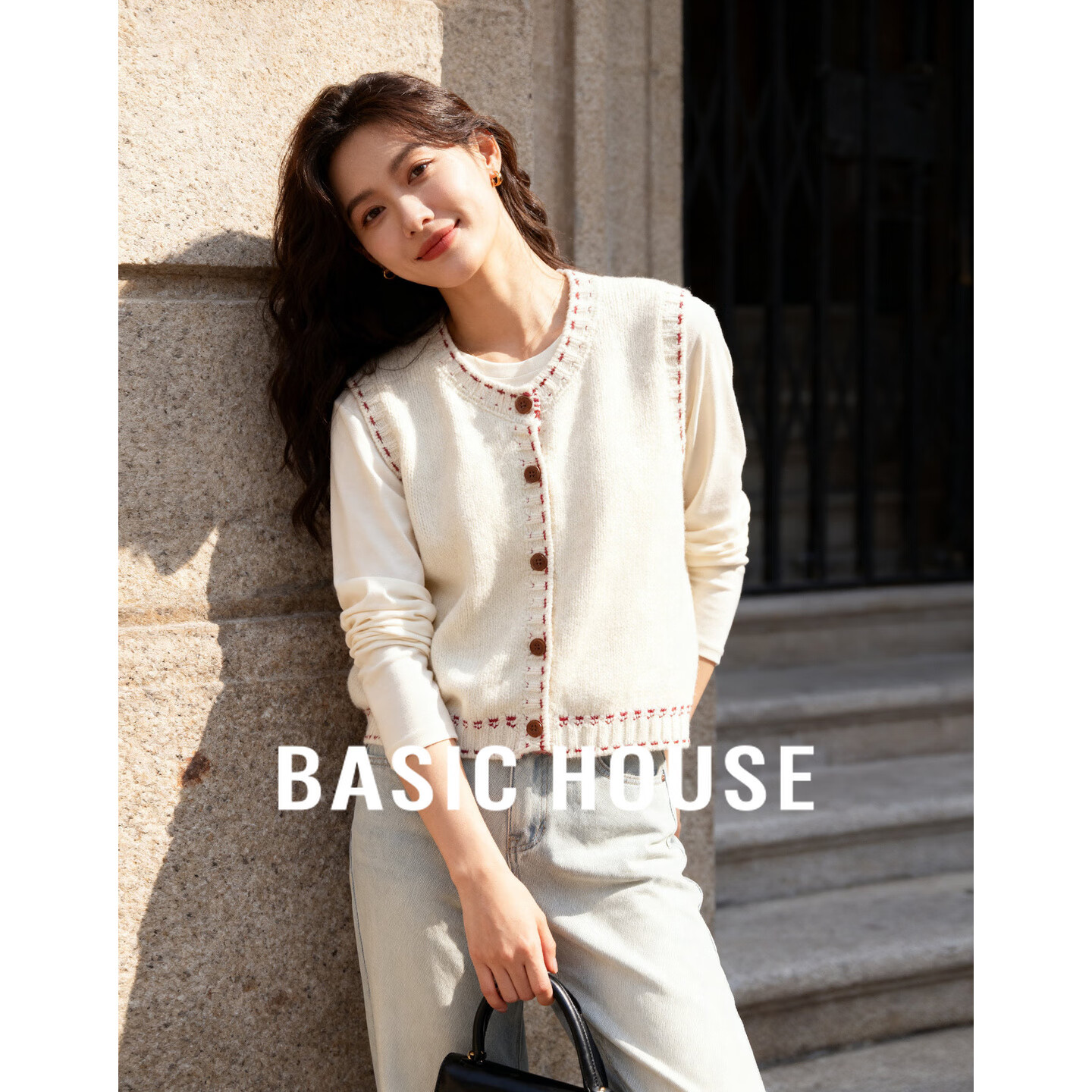�ټҺã�Basic House��Basic House/�ټҺ�����ë������2025�ﶬĥëŦ�ۿ���Բ�챳��Ů �װ� XL