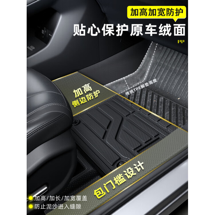 2025款长安深蓝S07全包围TPE脚垫7汽车专用内饰用品改装大全25 【单层】TPE包门槛脚垫 深蓝汽车S07【25款】