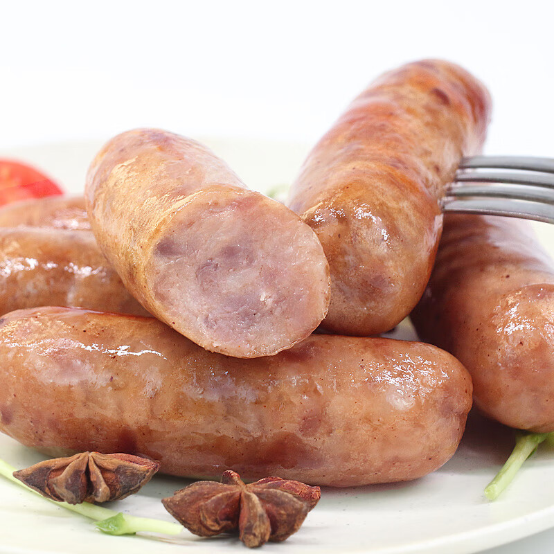 雄丰原味火山石烤肠（3斤/袋）热狗香肠猪肉台式早餐食品肠烧烤批发