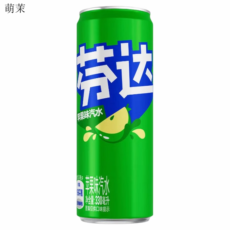 可口可乐（Coca-Cola）芬达摩登易拉罐330ml苹果味汽水夏日碳酸饮料整箱 苹果味芬达330ml*6罐