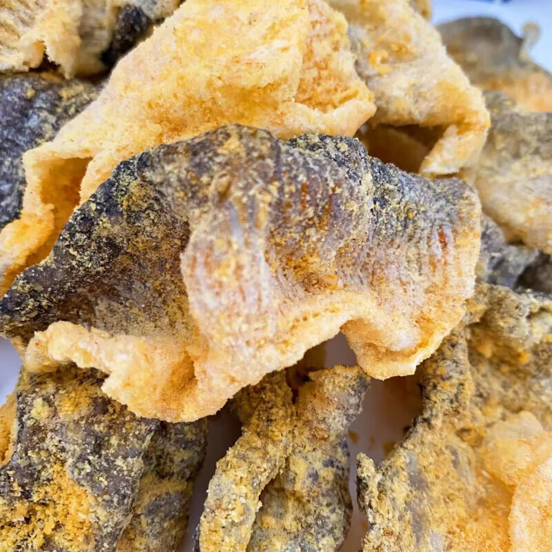 咸蛋黄鱼皮开袋即食海亿乐酥脆鱼追剧零食小吃咸蛋黄味香辣 香酥鱼皮咸蛋黄味100g
