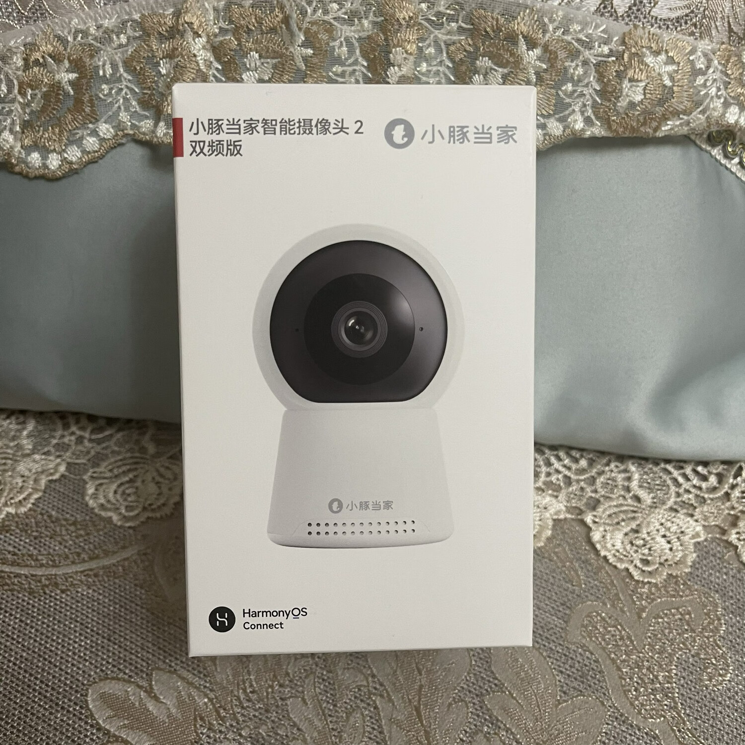 小豚当家鸿蒙智联智能摄像头360度旋转手势拨打电话 白色