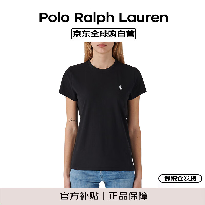Ralph Lauren拉夫劳伦新款春秋女短袖t恤211898698 黑色 M