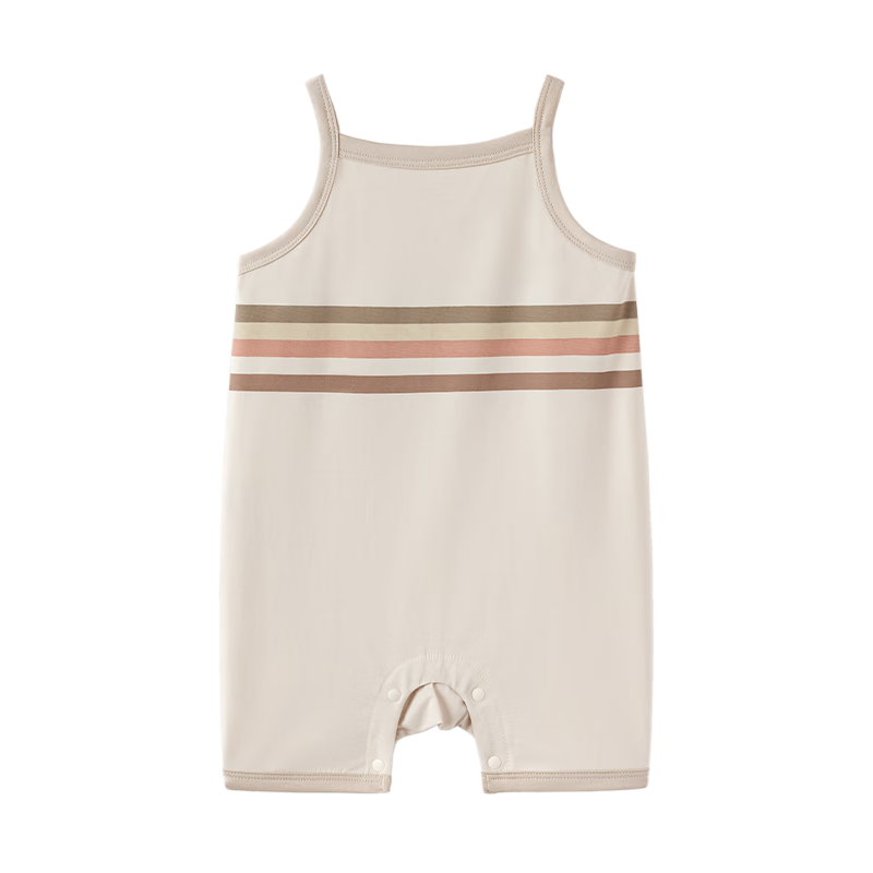 babylove【清倉】嬰兒吊帶連體衣夏季薄款衣服莫代爾棉寶寶哈衣爬服夏裝