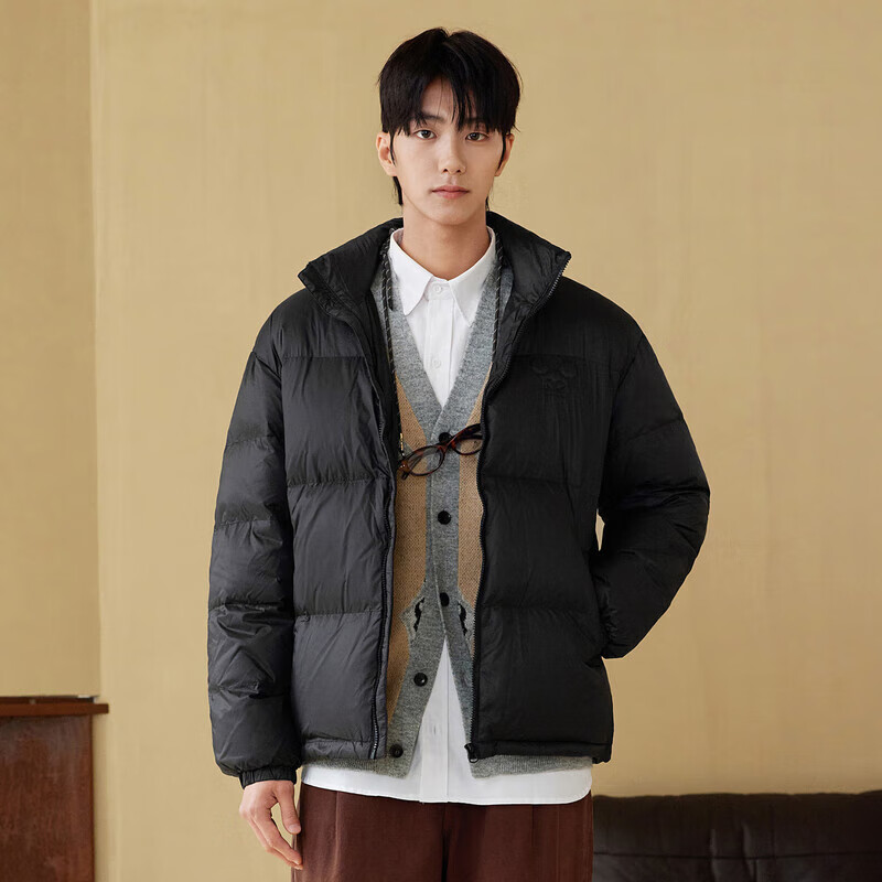 gxg.jeans男装 羽绒服合集 E款-黑色 J24D1110322H L (175)