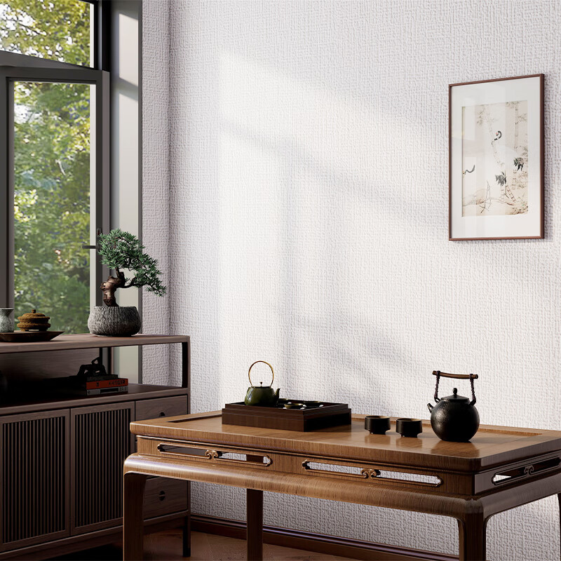 贝悦【母婴可用】翻新墙纸自粘壁纸防潮防霉抗菌墙贴卧室客厅墙面改造 白色自粘墙纸 【母婴可用】2.8米x50厘米