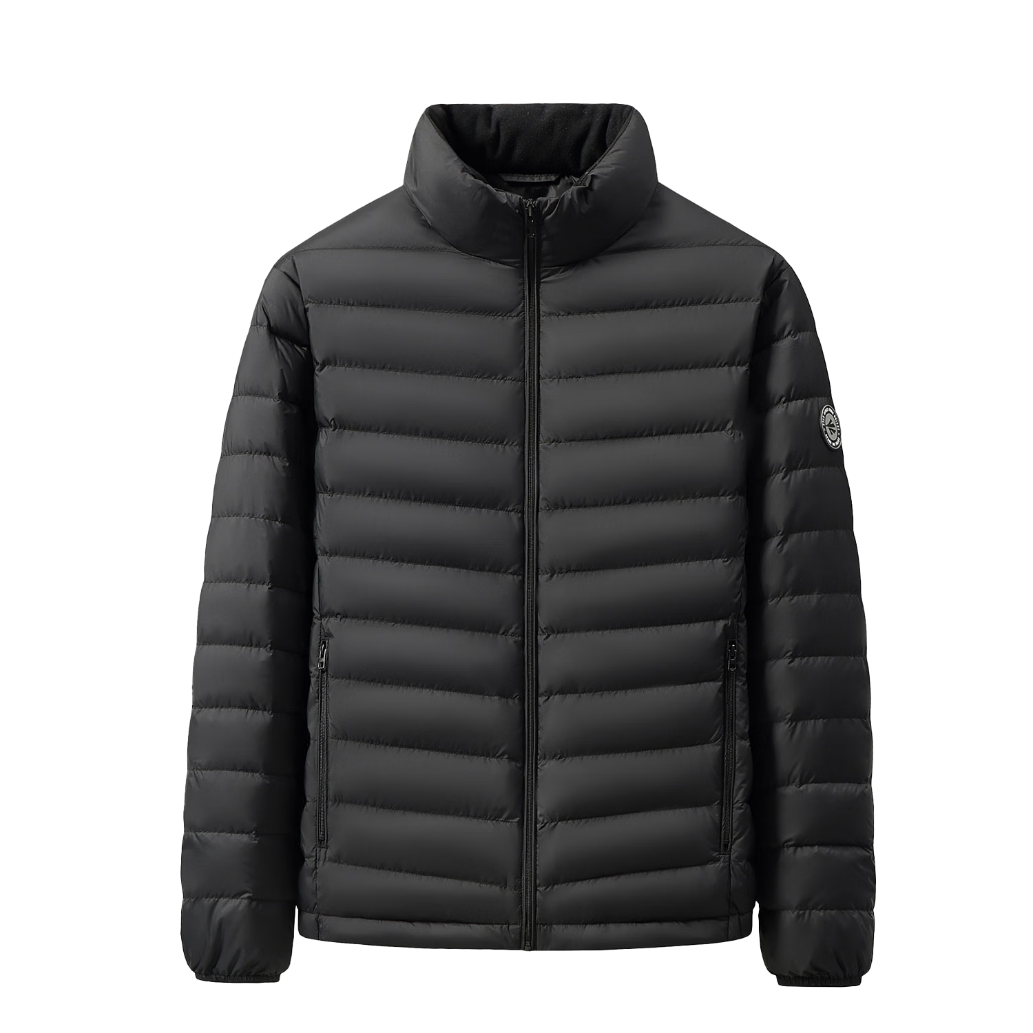 鸭鸭2025秋冬轻薄款排骨羽绒服短款立领休闲保暖校服神器90鸭绒外套男