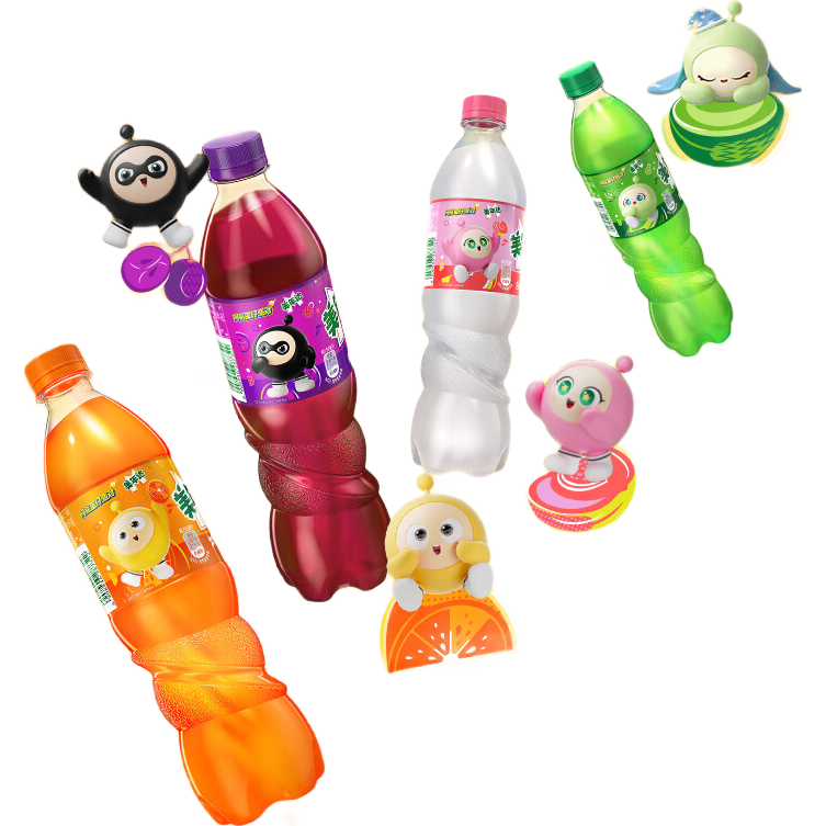 百事可樂美年達 Mirinda 青蘋果味汽水碳酸飲料500ml*12瓶 整箱裝