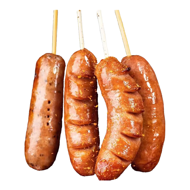 地道黑胡椒火山石脆皮烤肠风味香肠纯香肉肠热狗1 【10根】火山石烤肠原味200g