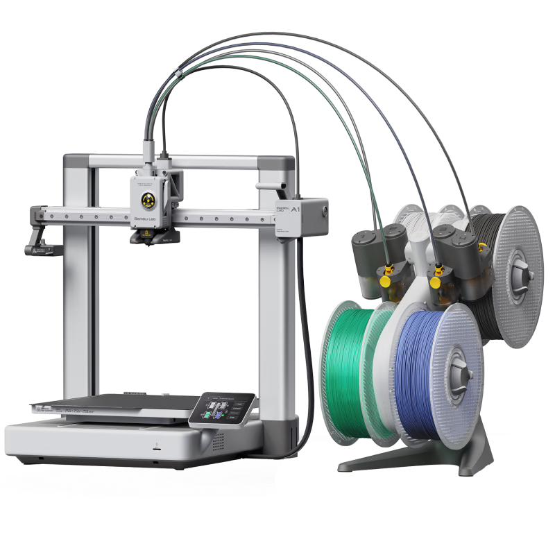 再降价、plus会员：拓竹A1C 3D打印机桌面家用FDM全自动调平多色高速3d打印机器【大陆版】