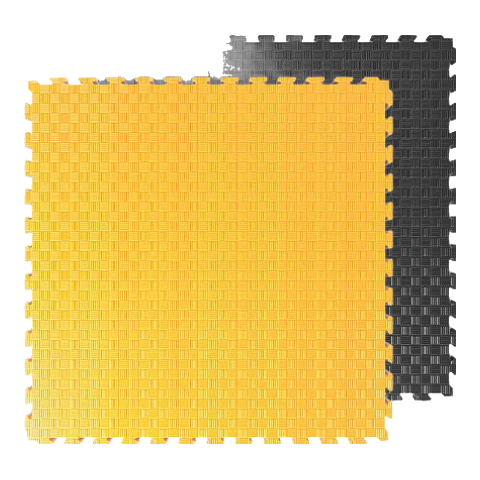 百亿补贴:朗威跆拳道地垫摔跤武术散打加厚减震体适能私教区商用EVA运动地板 黑黄双色-双面可用 2cm-厚度23元
