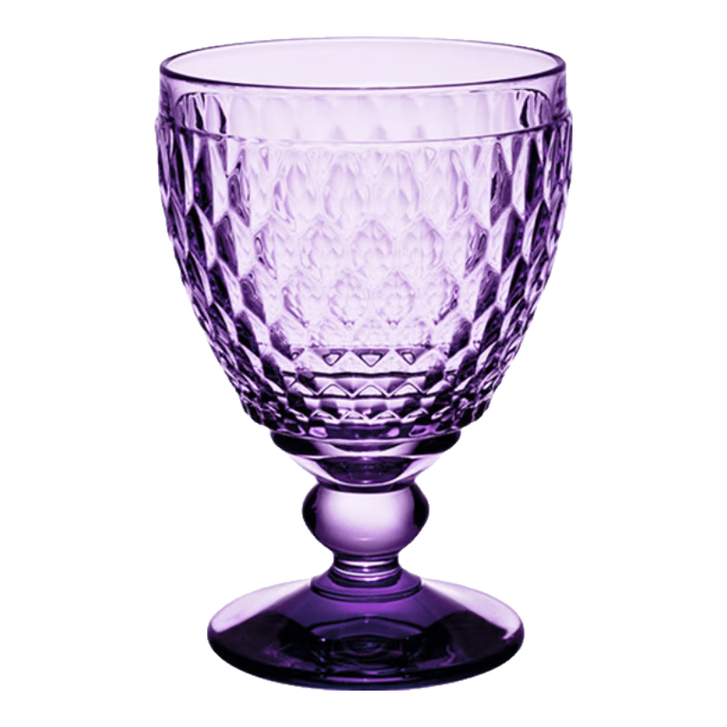 唯寶（Villeroy Boch）波士頓進口紅酒杯炫彩水晶杯玻璃杯高顏值高腳杯葡萄酒杯新婚禮物 紫羅蘭 0.31L