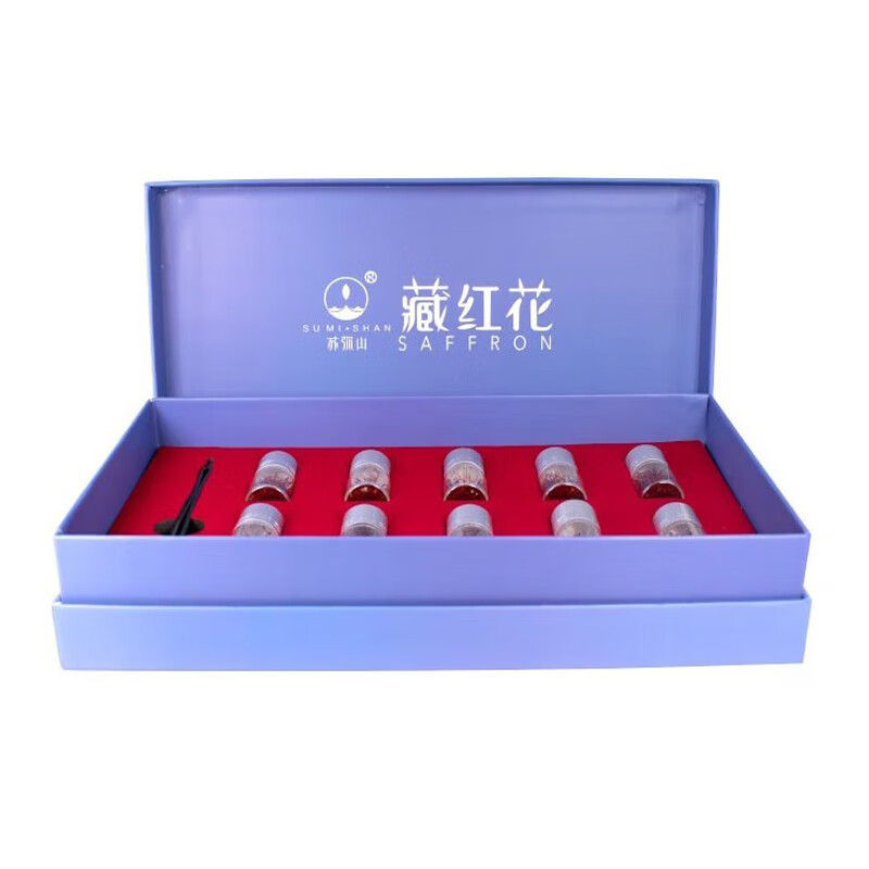 苏弥山青海特产手工精选藏红花礼盒全长红丝养生茶饮滋补品送礼 【藏红花礼盒】3g