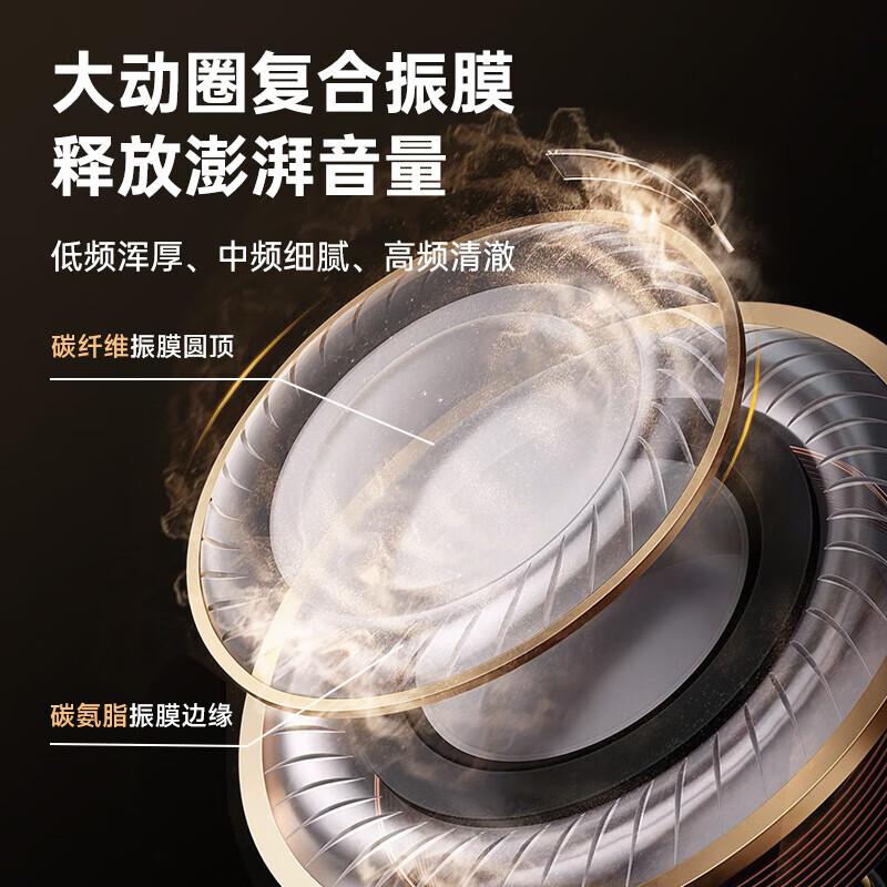 唯立德【久戴不痛|2025超级新品】蓝牙耳机挂脖式真无线运动跑步降噪防水防汗耳机HiF音乐耳机 高雅黑 | 不漏音 | 久戴无痛感