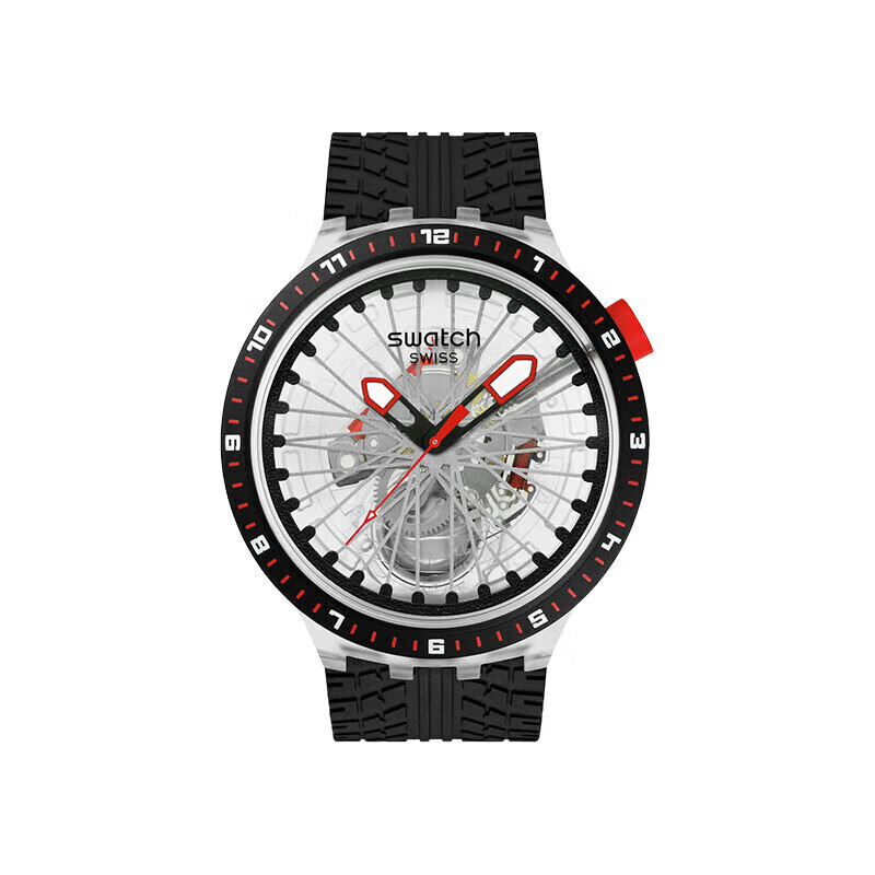 斯沃琪（Swatch）瑞士手表ATHLETES CAPSULE 生日礼物送女友石英表 PILGRIM-骑行人生 SB05K103