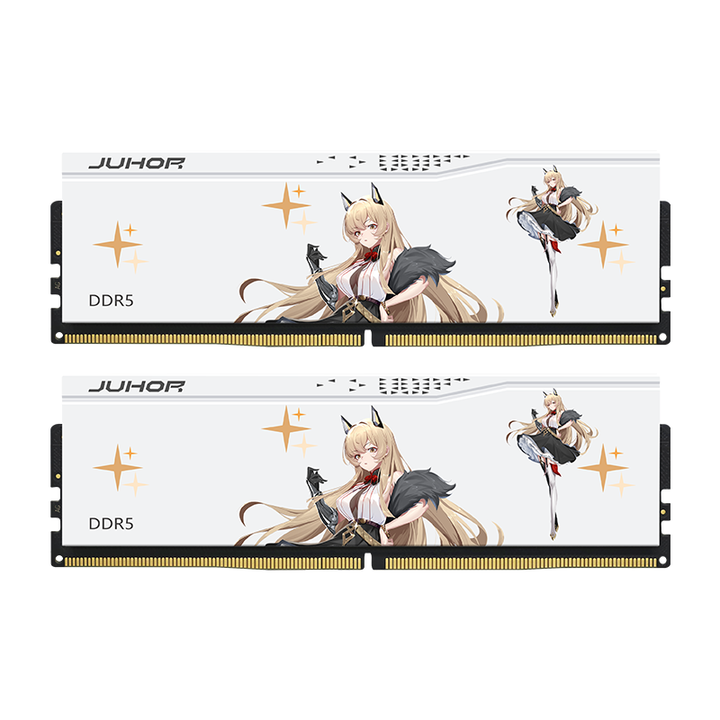 JUHOR���� 32GB(16GBx2)��װ DDR5 6000 ̨ʽ���ڴ��� �����޵� ����ʿA-die���� CL28 ����AI