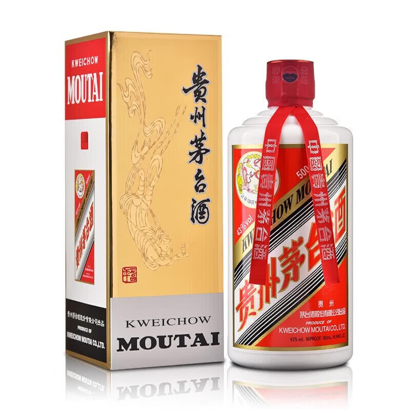 ę́��MOUTAI�����ݾ� 53�� �����Ͱ׾� ��ϲ��ר���� 43�� 500mL 1ƿ ę́����