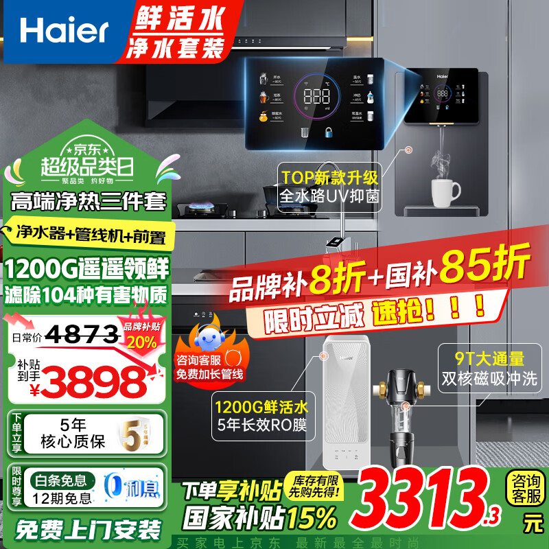 ���� ��ˮ�� 1200G 5��RO����͸��˫��ˮ����ͨ��