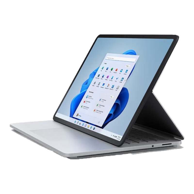 微軟（Microsoft）Surface Laptop Studio 二合一筆記本電腦 14.4英寸可觸控高刷屏 高性能可選獨顯圖形工作站游戲本 亮鉑金 i7-11370H丨32+2T丨RTX3050Ti 主機標配