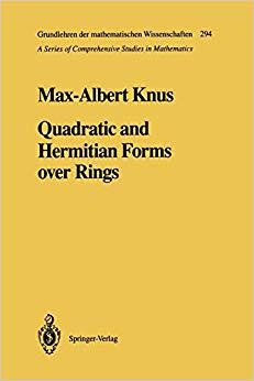 预订 quadratic and hermitian forms over rings