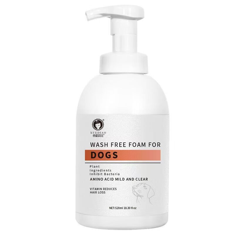 雪貂留香寵物免洗泡沫貓咪泡泡慕斯除臭留香免水洗狗狗干洗香波沐浴露 【犬用】免洗泡沫520ml