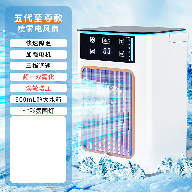 霍約斯德國(guó)水冷車載改裝空調(diào)機(jī)制冷車用移動(dòng)冷風(fēng)機(jī)汽車大貨車排風(fēng)電風(fēng)扇 【酷暑必備】2025【頂配款】USB