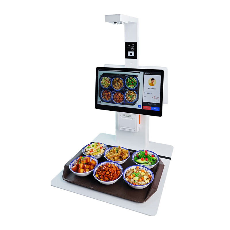奧家（AOKIA） 餐廳食堂刷卡消費機單位工廠(chǎng)學(xué)校吃飯售飯機飯卡機 ic卡飯堂充值智慧團餐機公司大學(xué)食堂ai識別 （店長(cháng)主推）奧家i90團餐食堂智能機