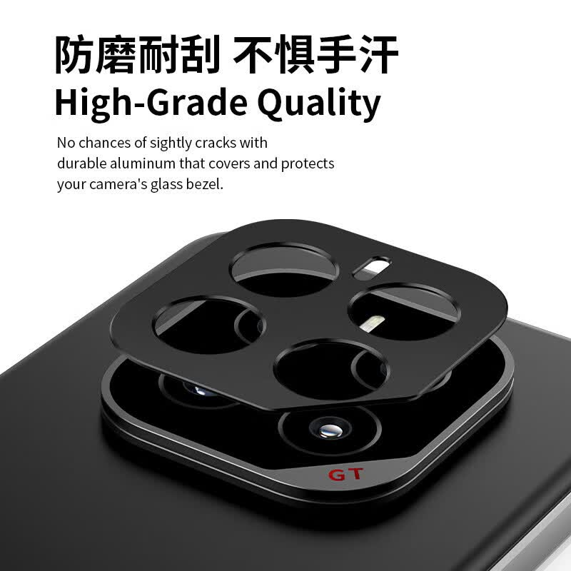 塔斯基适用荣耀GTPro手机镜头膜金属镂空保护贴荣耀GTPro5G后置镜头框磨砂镜头圈防摔防刮保护膜 荣耀GTPro金属贴【黑色】2片