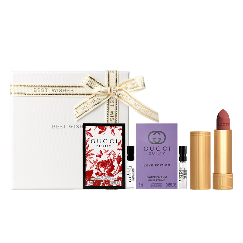 古馳（GUCCI）口紅禮盒絨霧217唇膏505生日禮物女生圣誕節禮物大牌送女友老婆 【單支】絨霧220 自在裸咖