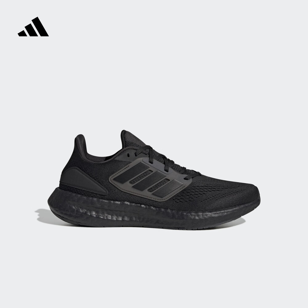 adidas PUREBOOST 22随心畅跑舒适跑步运动鞋男子阿迪达斯官方   黑色   44