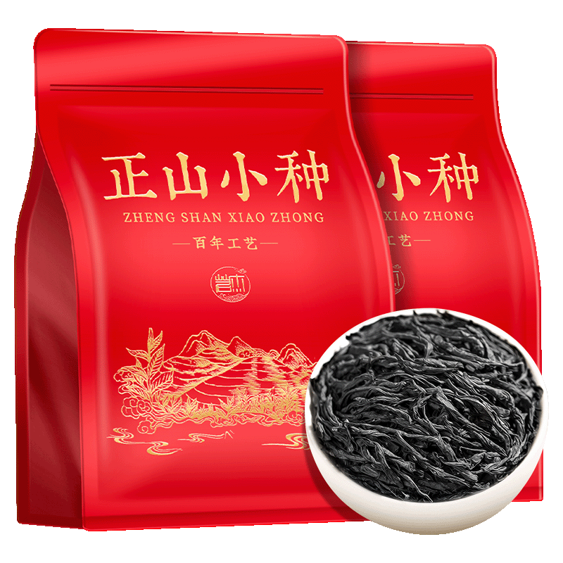 茗杰 正山小種紅茶茶葉正宗武夷山核心原產(chǎn)養(yǎng)胃蜜香濃郁口糧袋裝250g 新茶【實惠口糧】小種500g共2袋