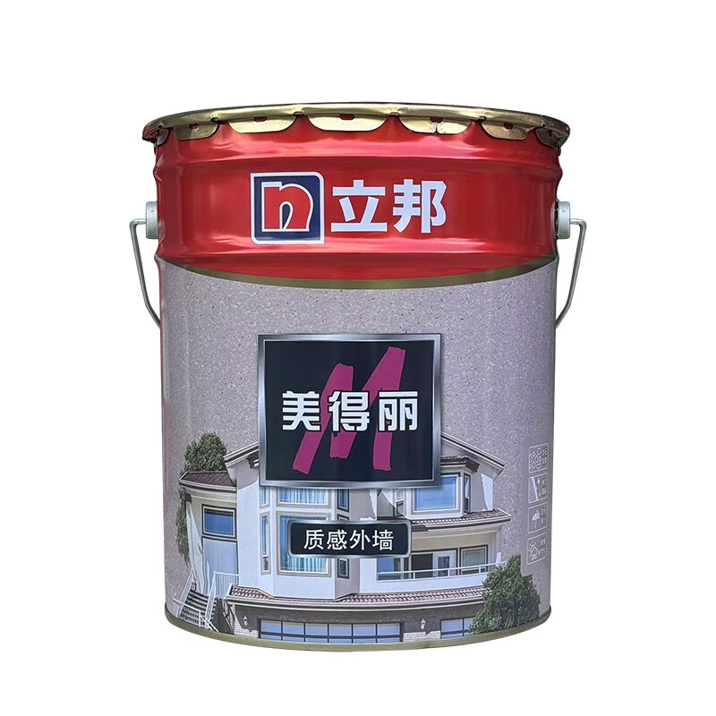 立邦真石漆美得丽质感外墙墙面漆天热彩砂仿石漆大理石漆防水防晒