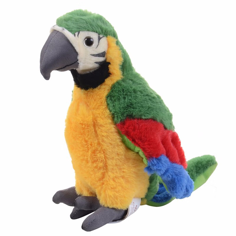 小鼠乐乐 仿真金刚鹦鹉毛绒玩具公仔玩偶布娃娃摆件男女孩儿童生日