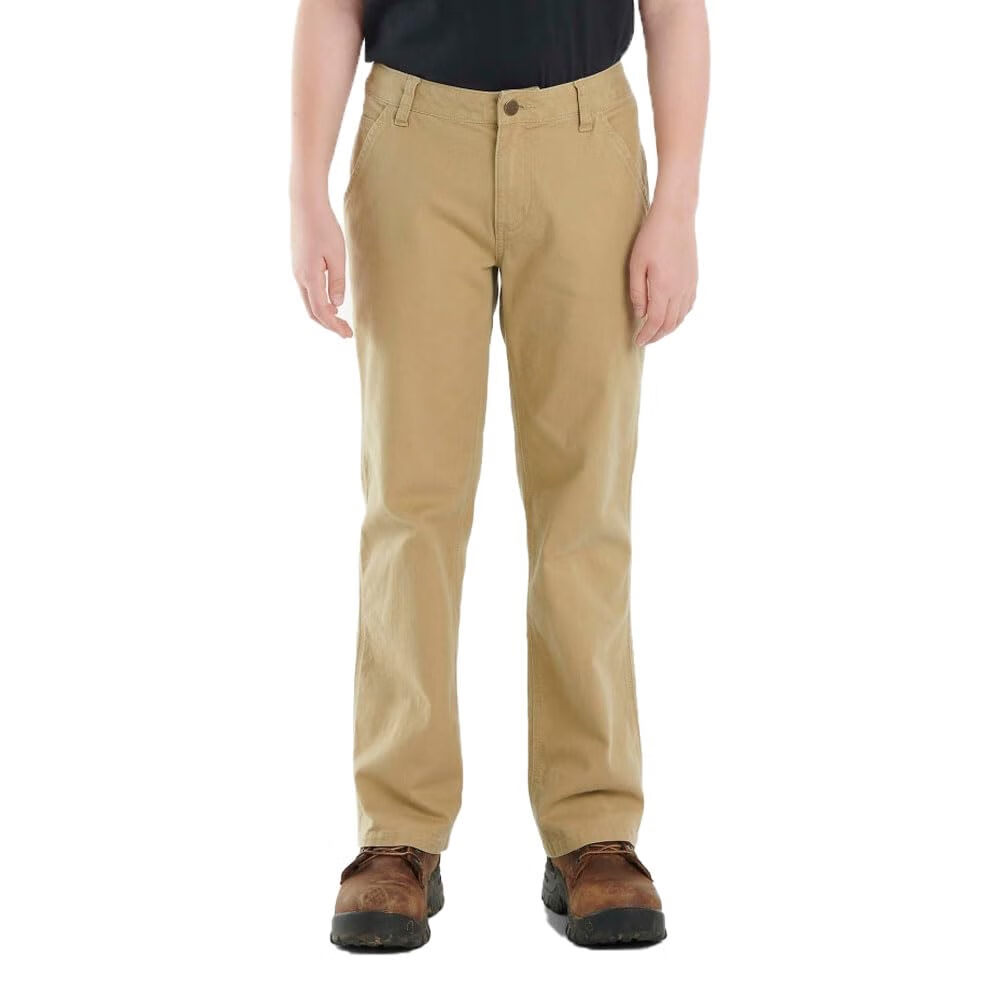 Carhartt卡哈特Carhartt 男式 Rugged Flex 帆布实用工作裤, 深色卡其色, 7 深色卡其色 7