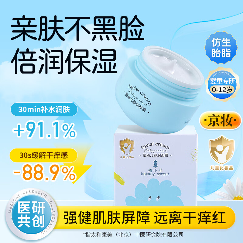 ֲСѿӤ�׶���ͯ������˪30g����̥֬��˪�ﶬ�滺��ʪ�׷�phֵ0��+