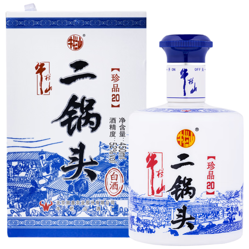 ţ��ɽ����ͷ�׾� ��Ʒ(20) �����Ͱ׾� 52�� 450ml*1ƿ ��ƿװ 44Ԫ