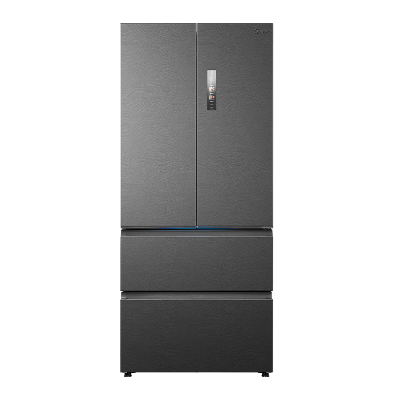 美的（Midea）机皇550法式多门超薄纯平全嵌一级除菌净味双系统大容量家用制冰一体机冰箱MR-550WUFIPZE海贝黛