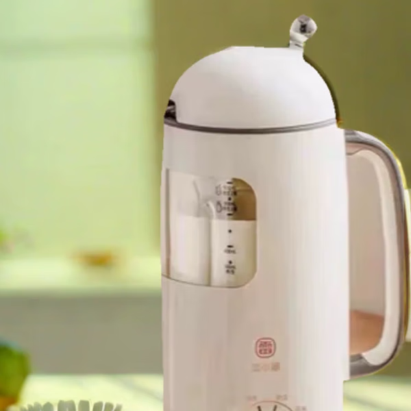 雷小蒙2025新款雷小蒙无渣破壁机豆浆机免过滤果汁机家用 全自动预约 米白色