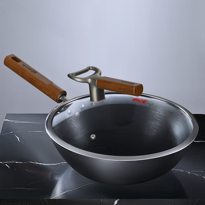 康巴赫牛排煎锅有钛铸铁平底锅加厚防粘无涂层不粘锅燃气灶电磁炉通用 【免开锅系列】 26cm