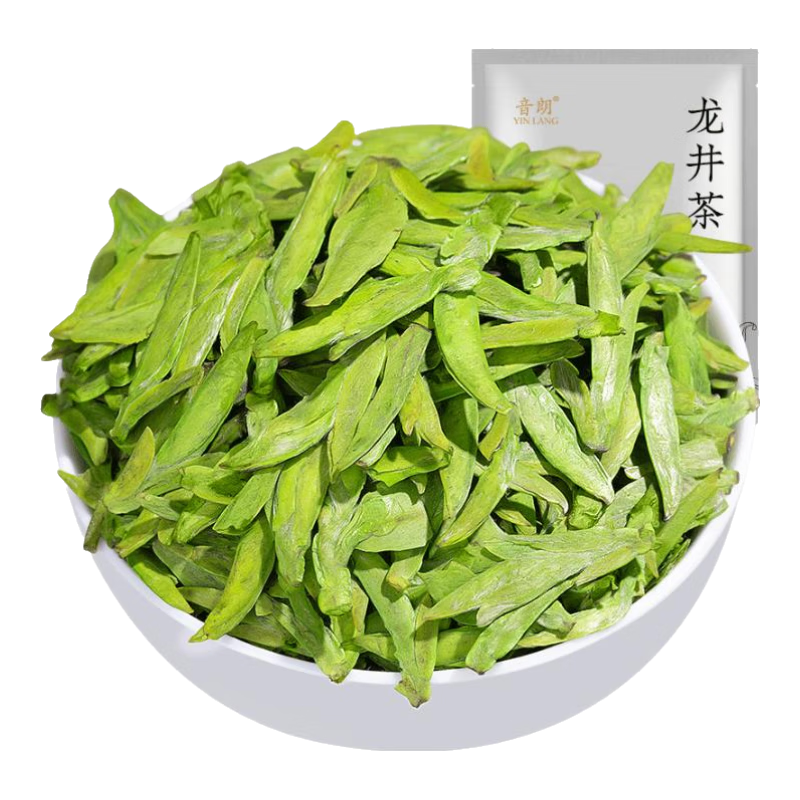 音朗 茶葉綠茶 龍井茶 2025明前新茶豆香杭州茗茶龍井茶葉自己喝250g