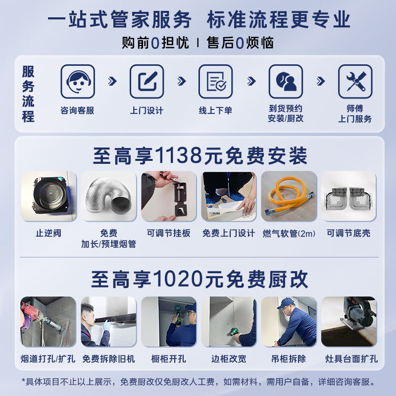 卡萨帝（Casarte）致境油烟机 全嵌升降抽油烟机 变频26风量大吸力1200Pa  国家补贴20%烟灶联动 白色吸油烟机CDQ5UD