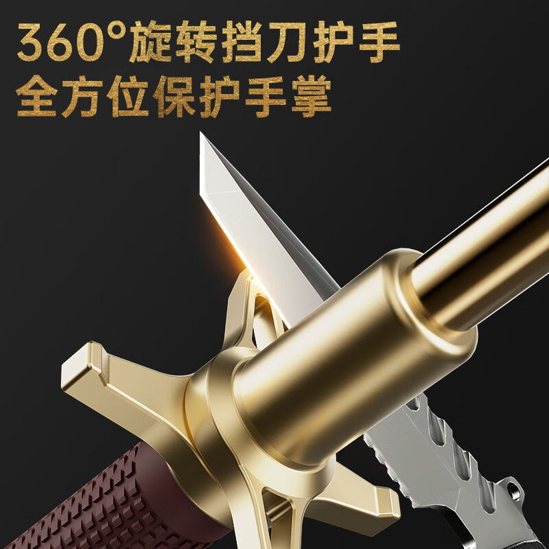 Lovefamily德国甩棍防身伸缩棒车载破窗升缩棍多功能打狗棒棍防身武器合法 【自动弹出】钛黑32寸弹簧棍【80CM】实心款