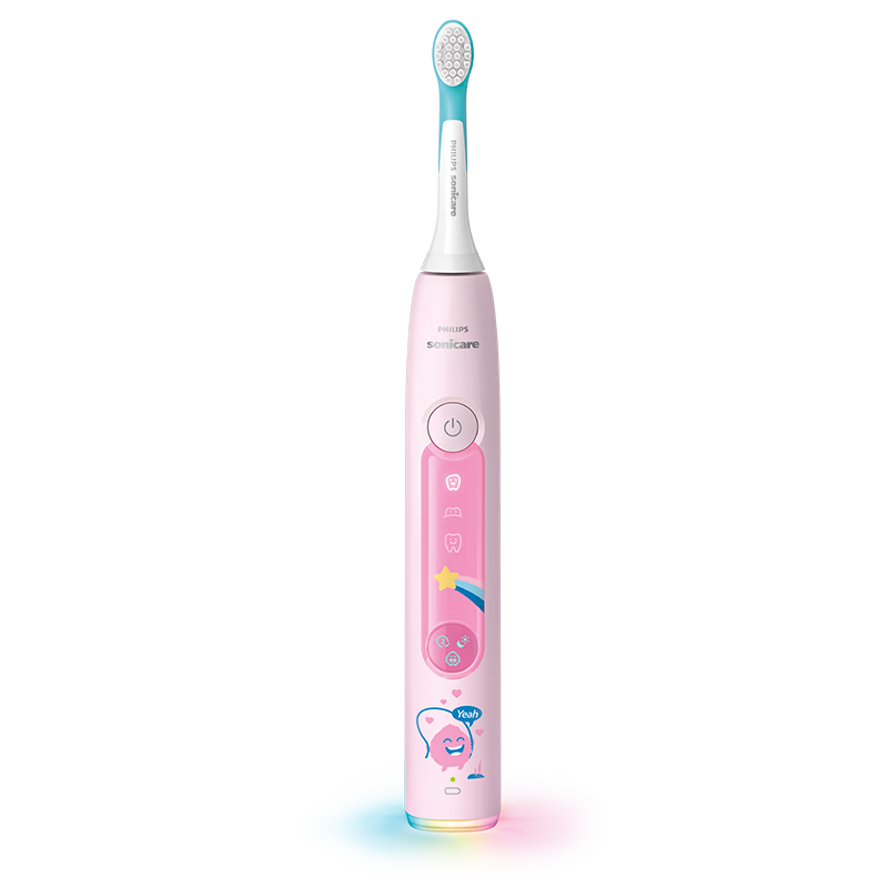 飞利浦（PHILIPS）儿童电动牙刷 小飞刷 送男孩/女孩 生日礼物 适用3-15岁 学生礼物 儿童礼物 星光粉 国家补贴