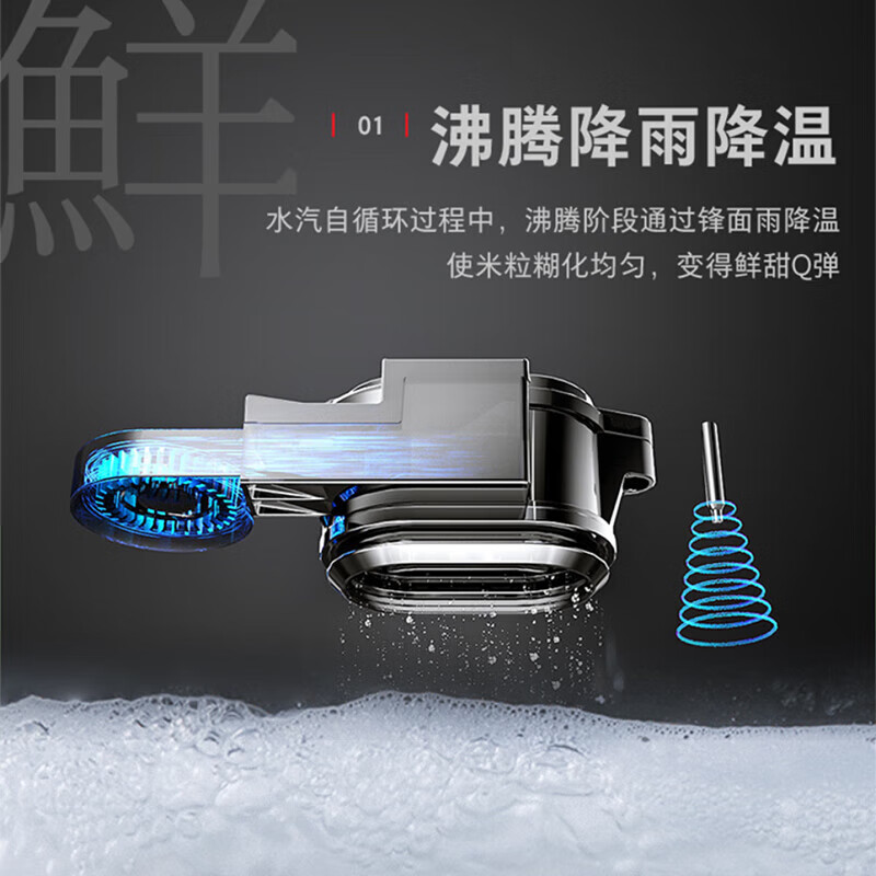 东芝(TOSHIBA)小白露鲜饭煲 和风炊蒸汽补水IH立体双热源加热健康发芽米 3mm锻造铜釜家用电饭煲 小白露蒸汽补水鲜饭煲 4L 一煲三釜