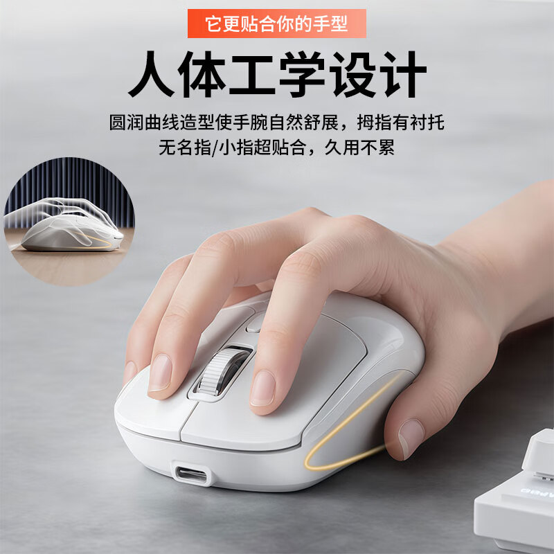 GGCHG【官方直营正品】鼠标适用华为无线鼠标蓝牙静音可充电办公无限商务游戏双模鼠标便携轻量化设计 【静音办公版+蓝牙双模+Ty-c】磁暴黑