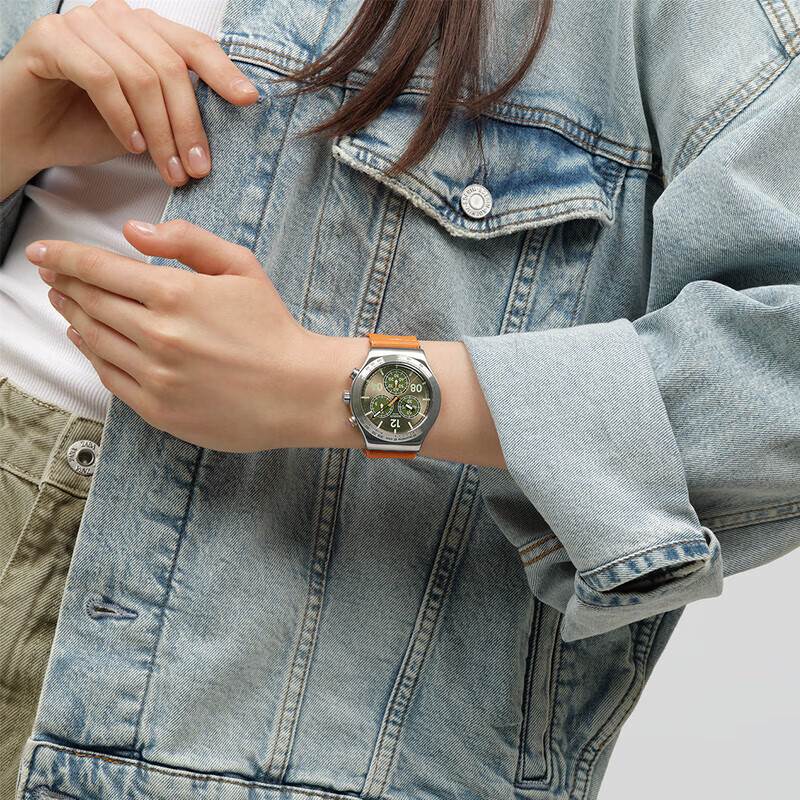 斯沃琪（Swatch）瑞士手表 I New Chrono系列 时尚腕表学生送男女友节日生日礼物 【精美礼袋】漫游时代 YVS101