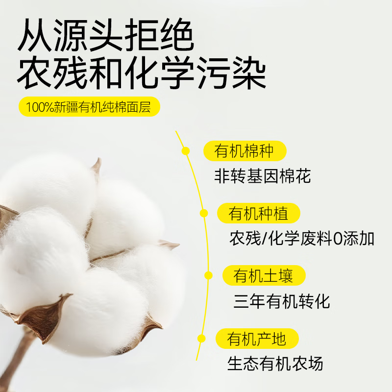自由点卫生巾天然有机棉极薄姨妈巾日夜组合装【安心品质】 有机棉日夜用组合8包67片