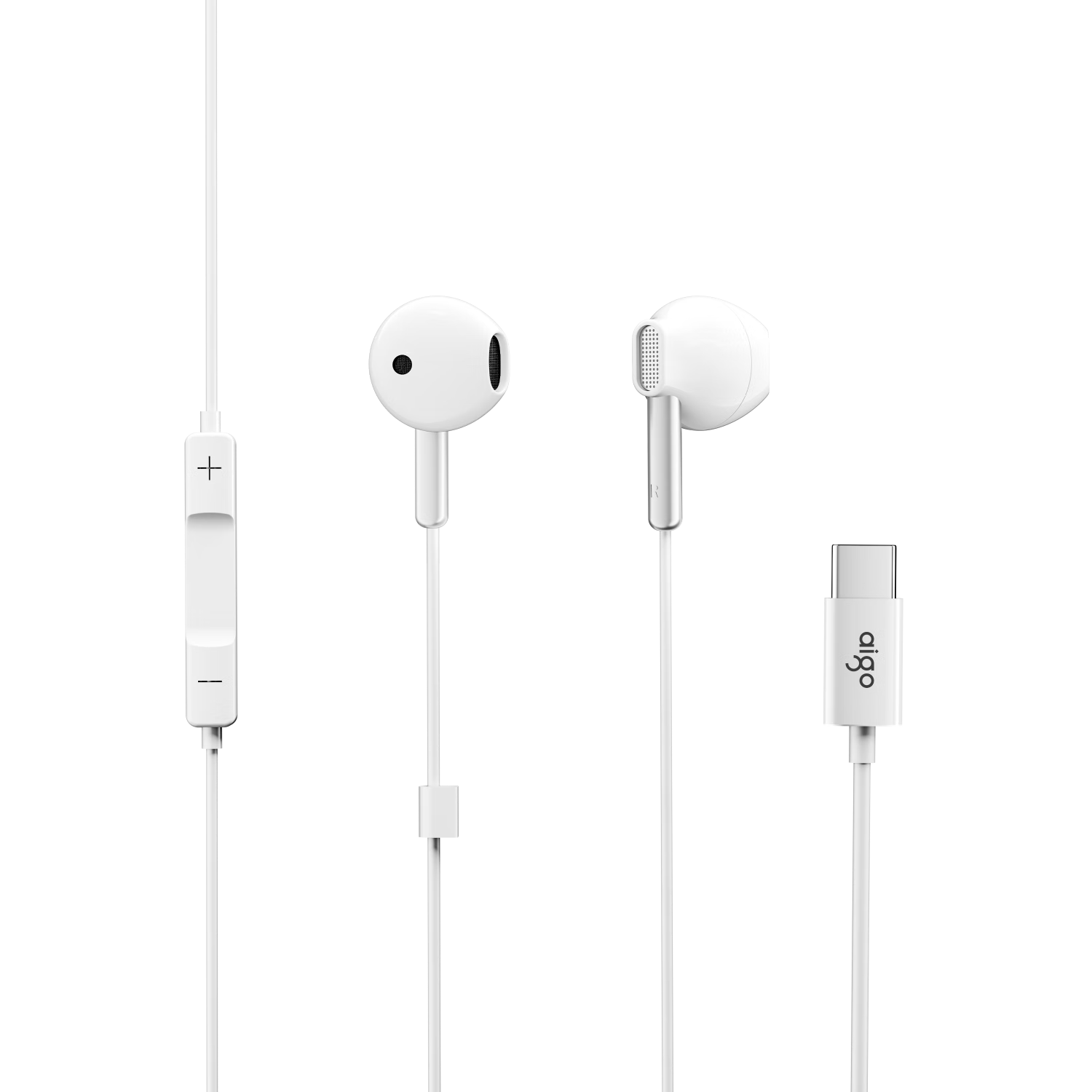 爱国者(aigo)高清好音质Type-c耳机有线耳机数字接口 适用华为oppo小米安卓手机电脑iphone苹果15/16 A160D 25.5元(需领券)