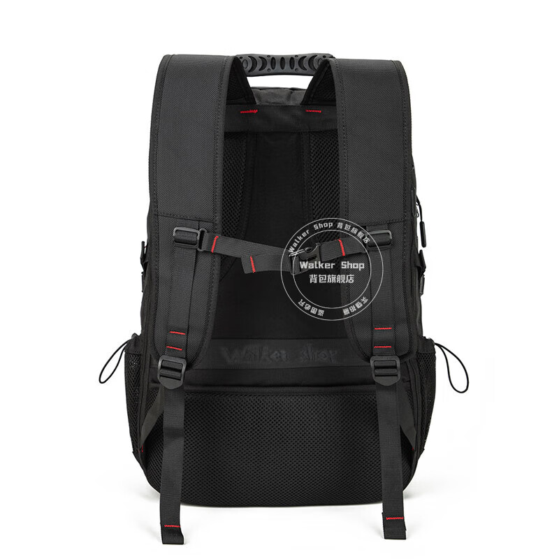 Walker Shop【520礼物】双肩包男尼龙户外旅行出差背包大容量行李包男 黑色80L(独立鞋仓) 升级版