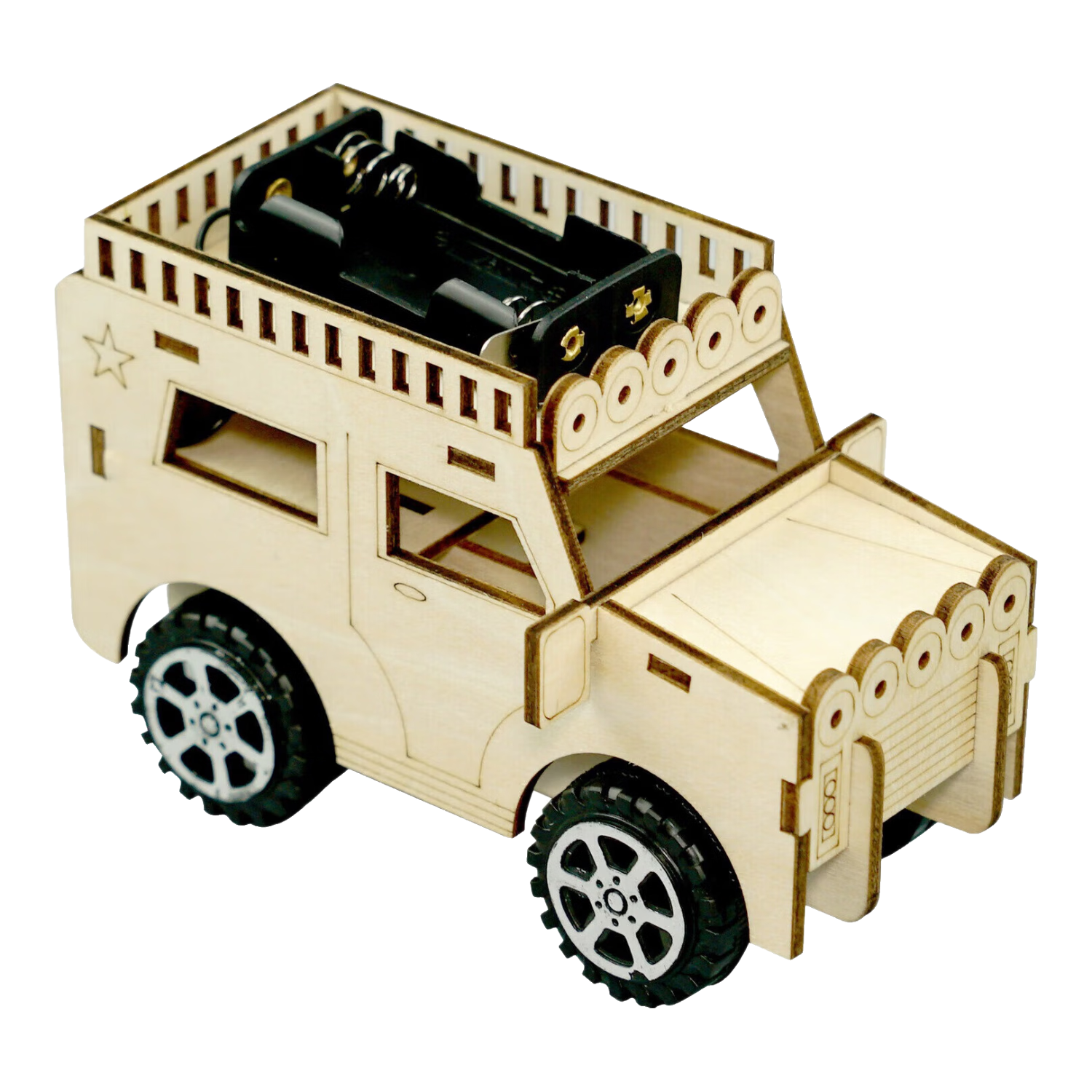 【京东物流】steam科学小实验套装DIY手工制作玩具六一儿童节礼物小学生儿童礼物早教益智亲子互动 吉普越野车【需自备5号电池】